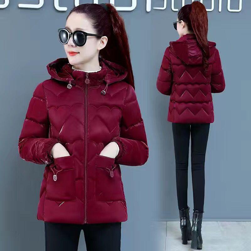 

Slim cotton clothes women s short winter new thickened warm down padded clothes fashion winter padded jacket trendy XL95-52.5 kg