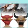 Klassische Schwarze Stier Dämonenkönig Maske Für Halloween Kostümpartys Und Aufführungen