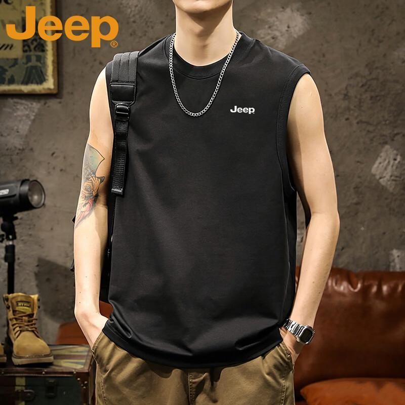 Jeep Men s Summer Breathable Sleeveless T-Shirt Vest 4XL