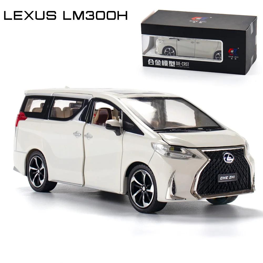 1:24 Lexus LM300H Diecast Hohe Simulation Legierung Automodell Sound Licht Jungen Spielzeug 6 Türen Können Geöffnet Werden Kinder Geschenk Sammlung