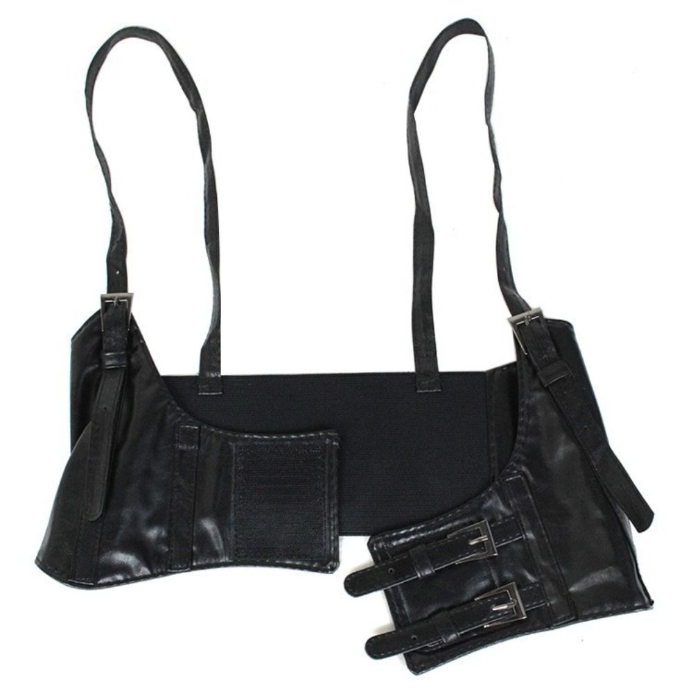 PU Leather Suspenders Elastic Cummerbunds High Waist Waist Corset Fashion Wide Belt  Ladies