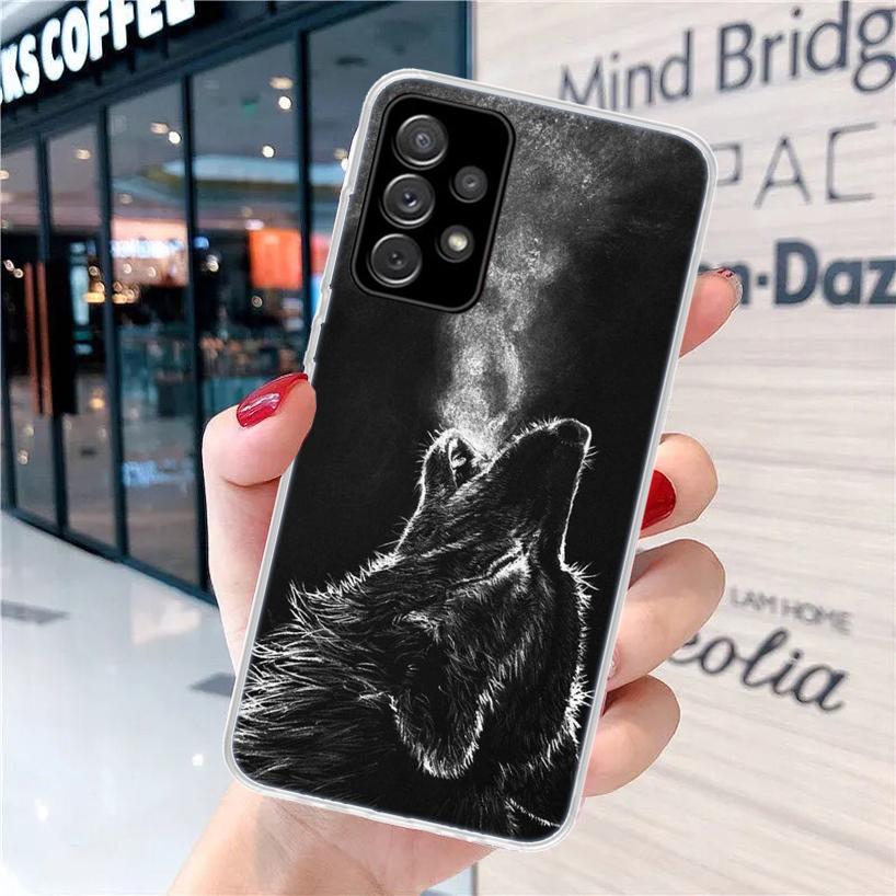 The Wolf Fierce For Samsung Galaxy A15 A14 A13 A12 A55 A54 A53 A52 Phone Case A32 A35 A34 A33 A25 A24 A23 A22 A04S A03S A02S Gal