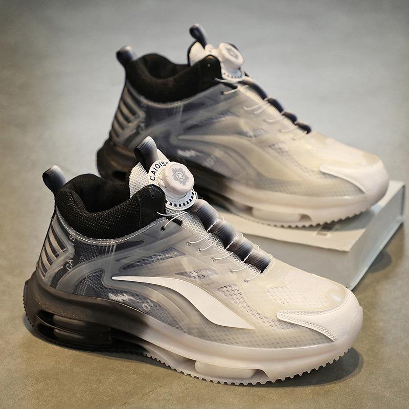 Men's sports shoes autumn new non-slip breathable versatile sports shoes rotating button shoes