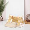 Wooden Guinea Pig Hideout Summer Shelter Washable Sleeping Small Animal Bed Nest for Hamster