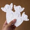 DIY Faceless Angel Silicone Mold Christmas Tree Hanging Ornament Plaster Concrete Resin Mould Heart Dot Texture Dress Girl Craft