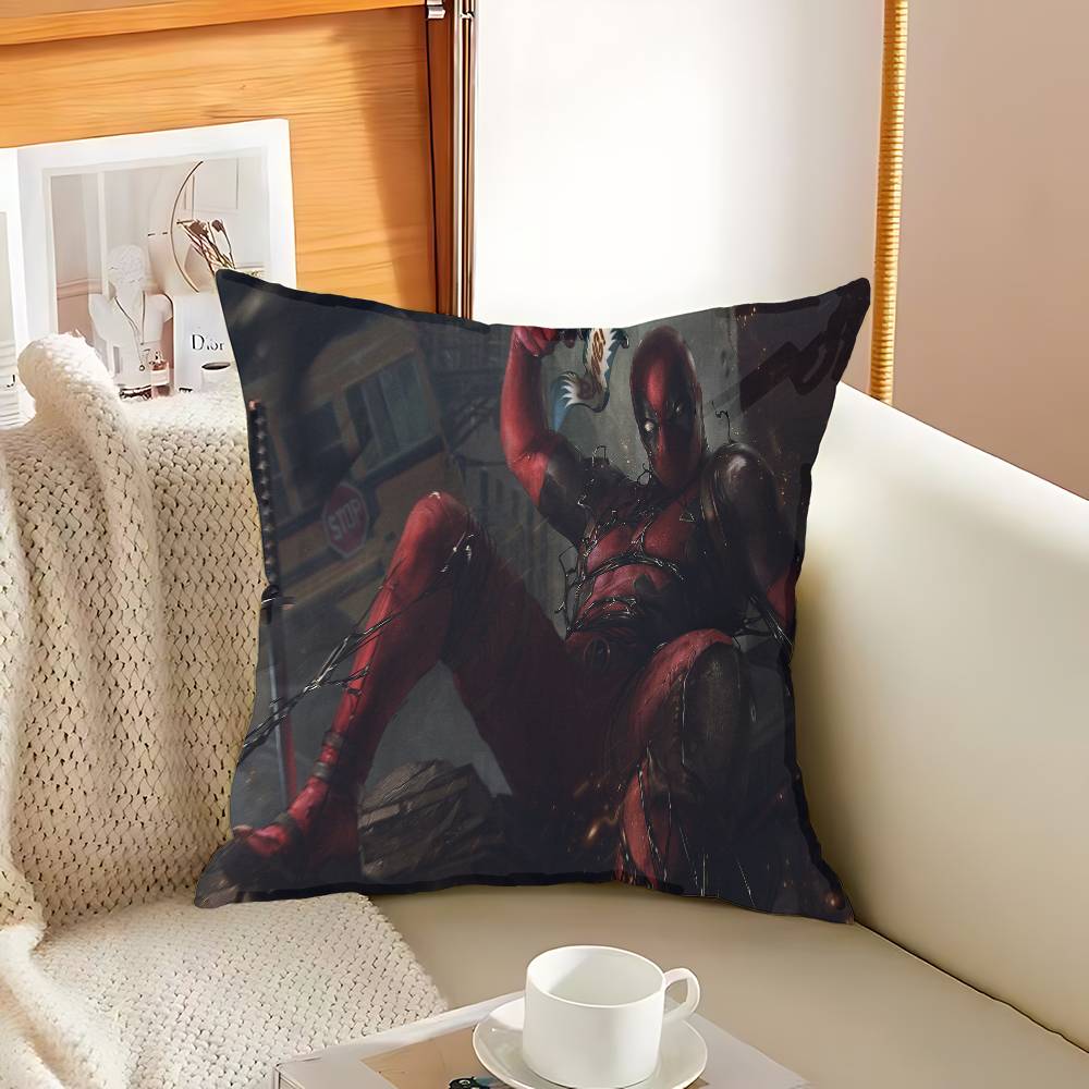 Anime Fantasy D-Deadpool Federa Cuscino Federa Cuscino Rivestimento Divano Cuscino da Lancio Decorazione Casa Federa