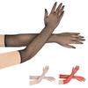 Long High Elasticity Fishing Net Mesh Thin Cosplay Sexy Transparent Stage Performance Gloves Fashion Personality Soft Solid