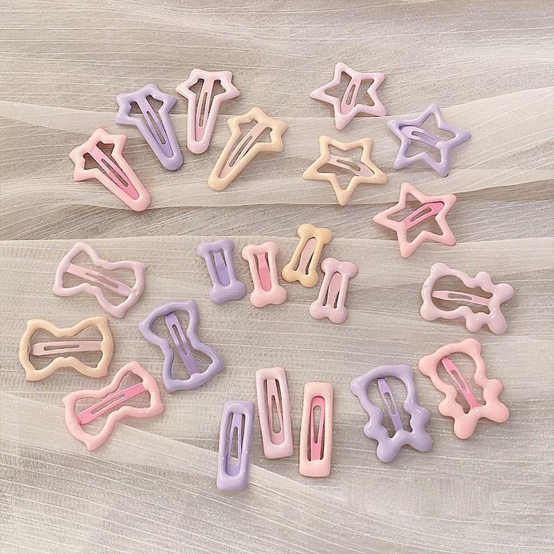 Korean-Style Sweet Dopamine-Colored Girls' Bangs Hair Clip Women'S Small Colorful BB Hair Accessory