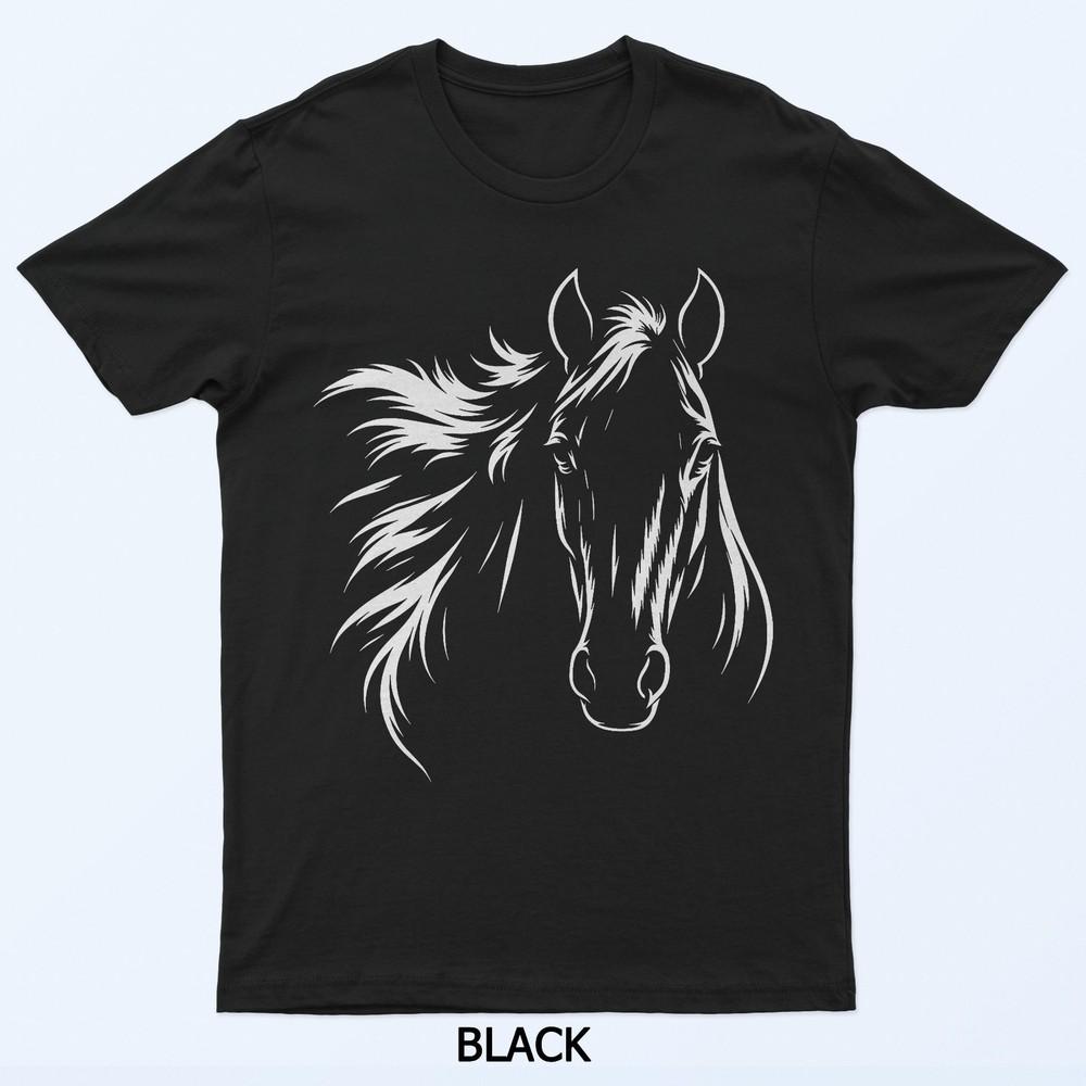 

Милое и элегантное искусство силуэта лошади для любителей лошадей футболка XL