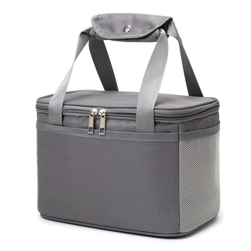

Складная Водонепроницаемая Сумка для Пикника Ручной Дизайн Работа Школа Активный Отдых 24x17x15cm серый