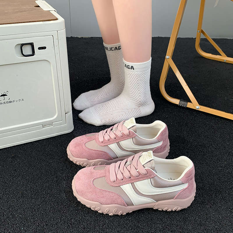 Versatile Non-slip Forrest Gump Women's New Slimming Casual Sneakers In the Spring of 2025 Are Popular Nubuck Leather Training Shoes