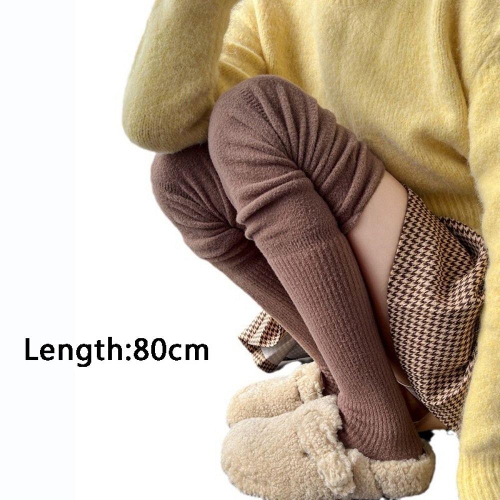 Milk White Warm Stockings Autumn Winter Long Knee Sock Women Long Socks Jk College Accessory
