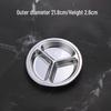 201 Stainless Steel Divided Canteen Tray