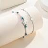 Heart Anklet Set for Women Stainless Steel Turtle Non-tarnish Waterproof Summer Beach Vacation Jewelry