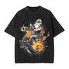 Master Roshi Dragon Ball Printed Tshirt Mens and Womens Washed Tshirt High Quality Vintage Cotton Tshirt Harajuku Tops