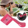Aluminum Alloy Finger Thumb Grip Hot Shoe Mount Holder Bracket for Fuji X100 X100S X E1(red)