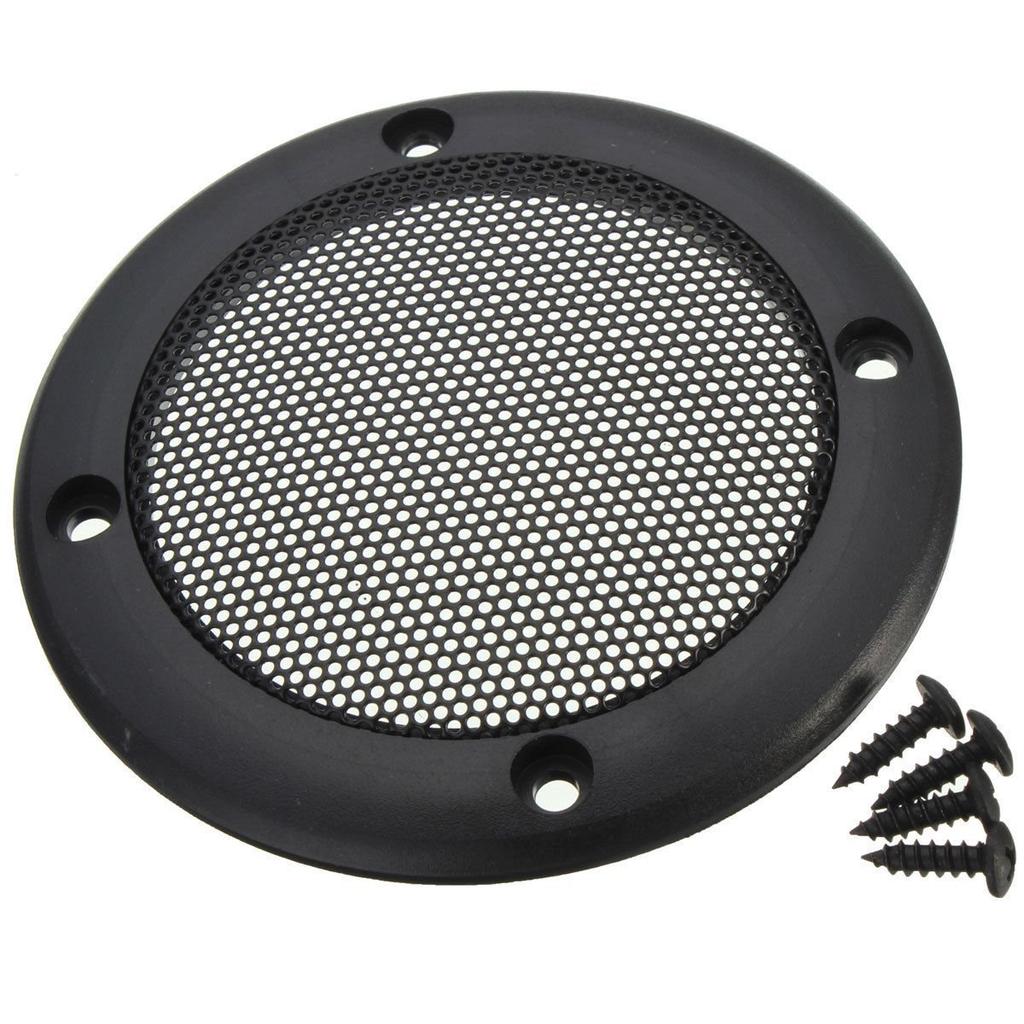 Flushbay Set of 2 Speaker Covers, 4" Universal Speaker Grill Cover, Car Accessories, Speaker