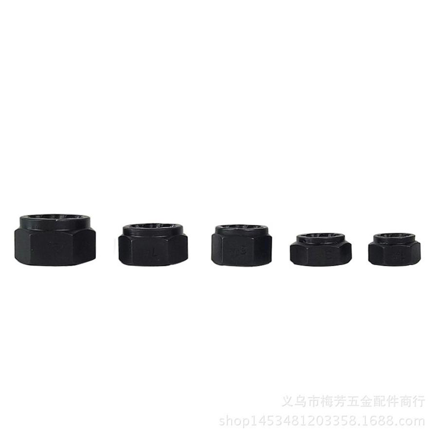 11Pcs Damaged Nut Bolt Remover Extractor Tool Set (#1-#10) Metric w/Box