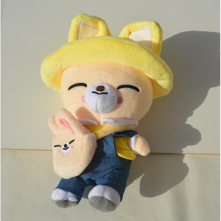 

FELIX Plush Toys Dwaekki Seoul FM Wolf Chan Stuffed Animal Plushies Doll 20x15cm
