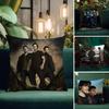 SSupernatural TV Series Cushion Cover Natural Linen Pillow Case DoubleSided Print Decorative Sofa Pillowcase Home Decor Gift