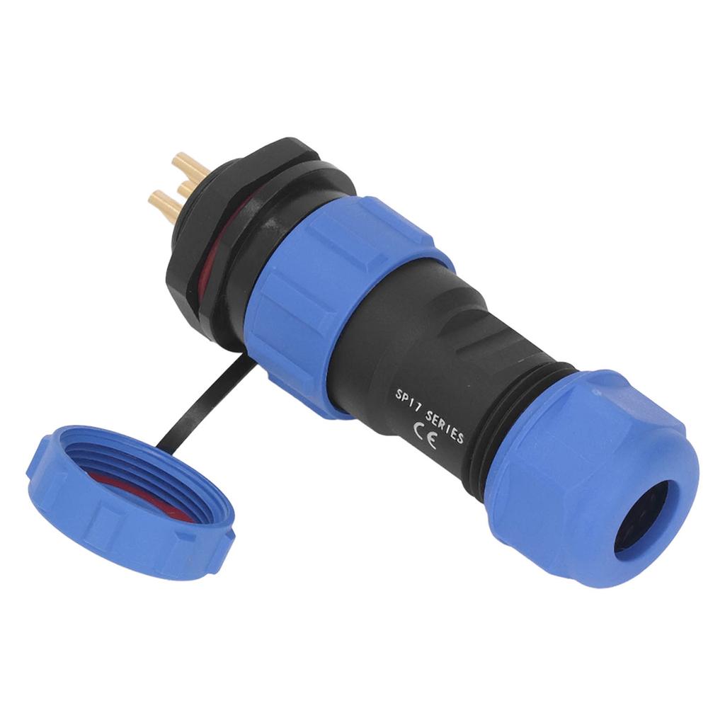 Aviation Plug Socket IP68 Waterproof Connector 3 Pin 3 Hole Electrial Power Adapter SP17