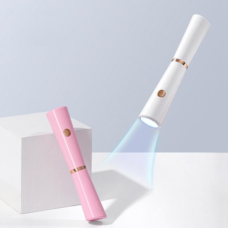 UV LED Nail Lamp Flashlight Pen for Manicure 3W Gel Polish Drying Machine with Large-Touch LED Smart-Nail Dryer Portable