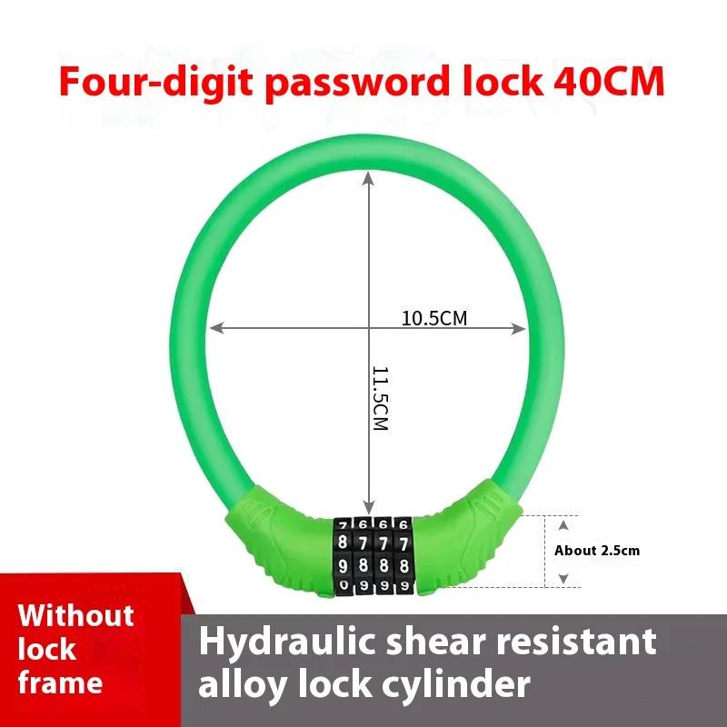 Motorcycle Anti-Theft Combination Locks, Portable Safety Buckles, Electric Vehicle, Steel Cables, Bicycle Accessories