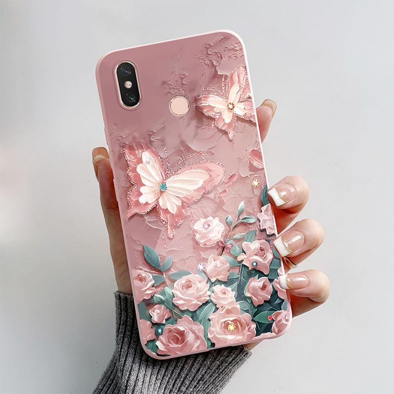 For Xiaomi Mi Max 3 Case Cute Popular Butterfly Astronaut TPU Silicone Protector Phone Cases For Xiaomi Max 3 Mi Max3 Soft Cover