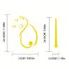 1 Piece of Car Reflective Cat Wiper Decal - Waterproof Vinyl Cute Kitten with Pink Broom Luminous Rear Window Sticker