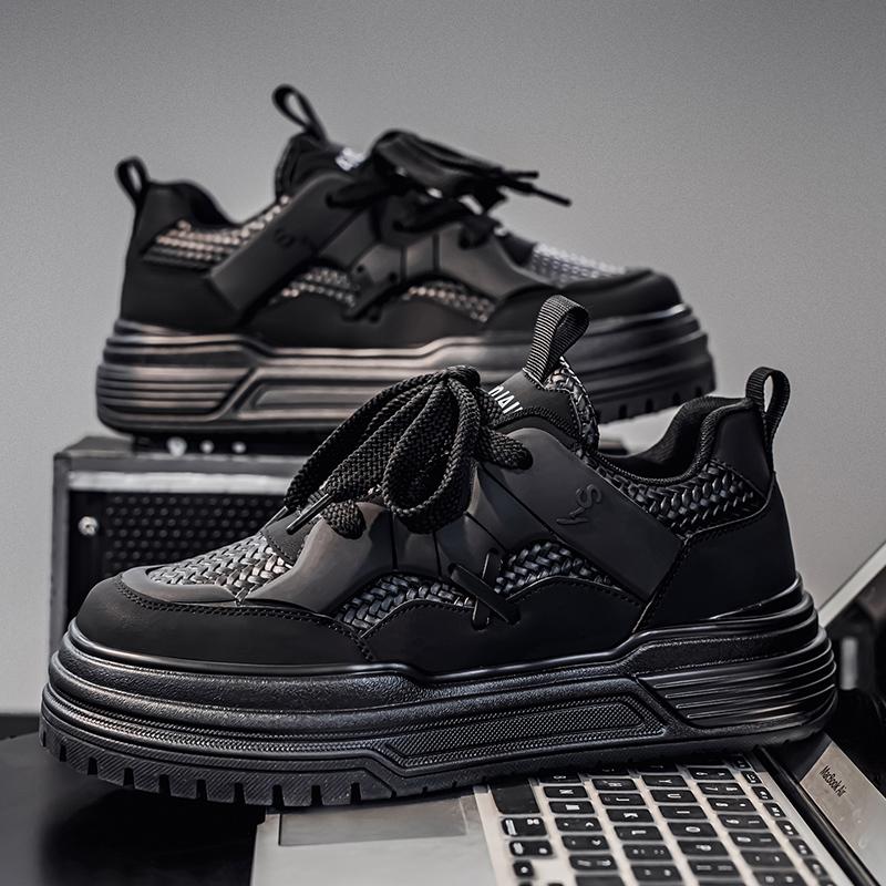 

Men s Korean Style Trendy Board Shoes Thick Soled Street Style Fashionable and Versatile Men s Casual Sports Shoes 39