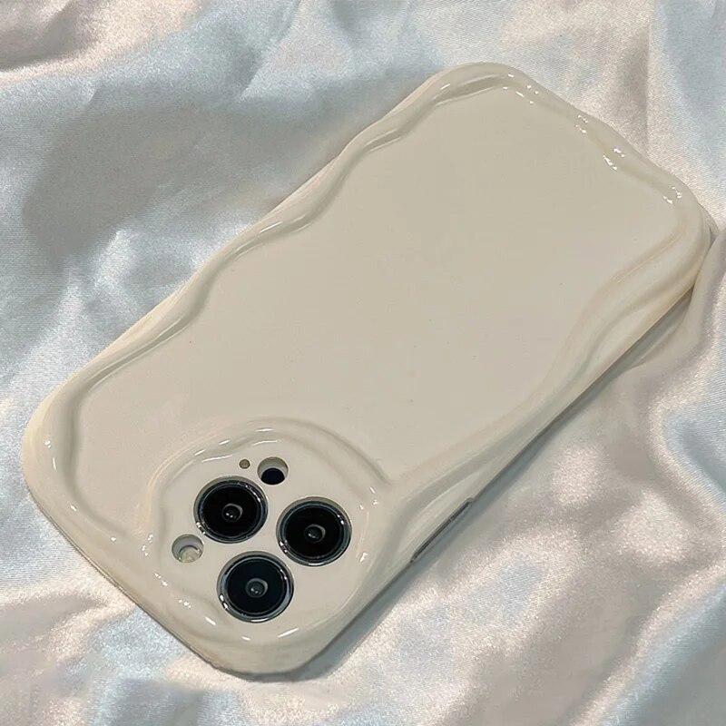 Miękkie etui na telefon Wave do iPhone'a 13 Pro Max etui na iPhone'a 14 11 12 15 Pro Max XR XS Max SE 2020 7 8 Plus odporne na wstrząsy silikonowe etui