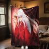 Inuyasha Plush Blanket Soft Comfortable All Seasons blanket Sofa Office Naps blanket Outdoor Travel throw Perfect Gift