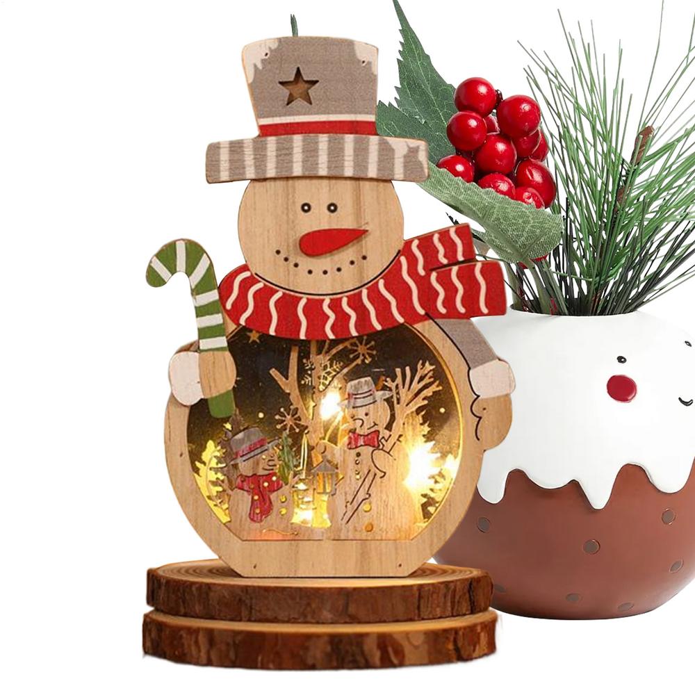 

Rustic Christmas Ornaments Lighted Decoration Farmhouse Christmas Ornaments For Tradition Festival Family Holiday Party Cheer