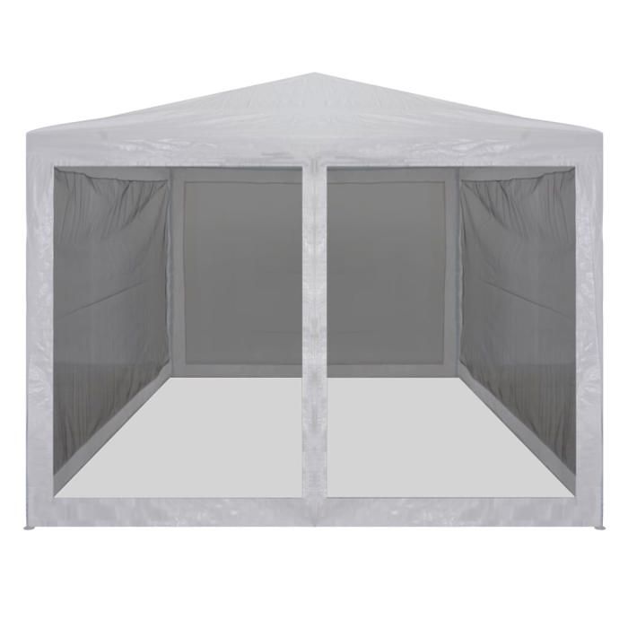 VidaXL Tente de réception avec 4 parois en maille 4 x 3 m