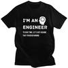 I'm An Engineer Graphic Tee for Men Slim Fit 100% Cotton Short Sleeve T-Shirt