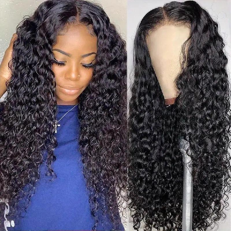 Fashionable lace synthetic headband small coiled tube curly hair wig