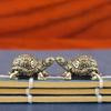 Messing Schildkrötenfigur - Langlebigkeit Geld Schildkröte Ornament, Teetier, Home Office Schreibtisch Dekor, Chinesischer Stil Geschenk für Sammler