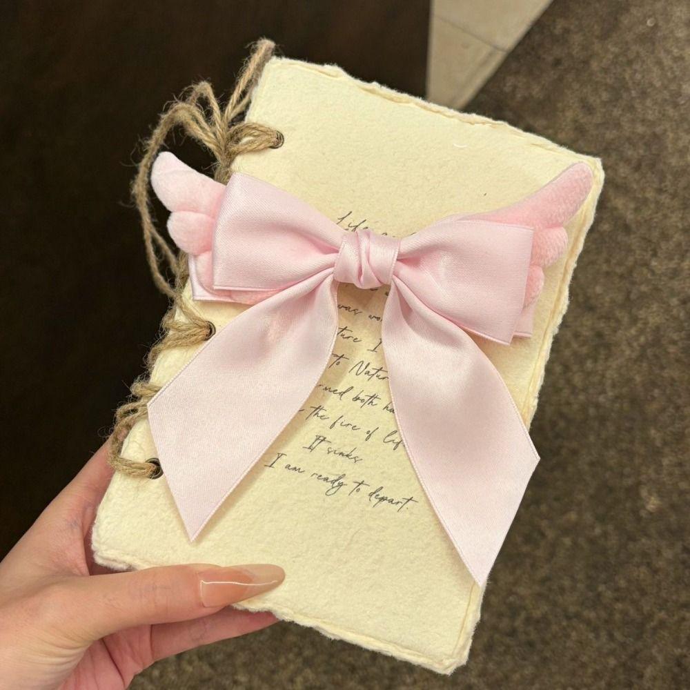Y2K Satin Bow Hairpin Spicy Girl Cute Duckbill Clip Sweet Cool Children Side Clip  Women
