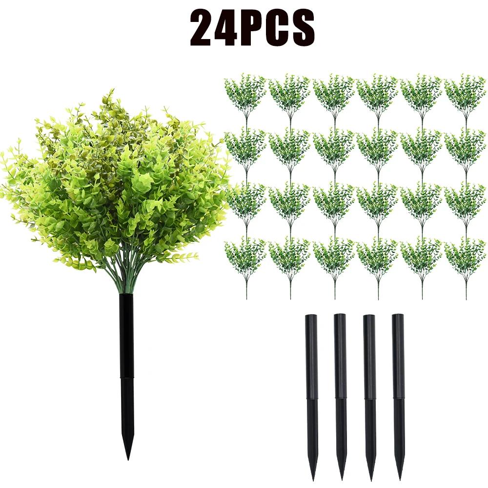 Sztuczne Rośliny Trawa Symulacyjna Plastikowe Paprocie Zielone Liście Sztuczna Roślina Kwiatowa Dekoracja Ślubna Domowa Dekoracje Stołu