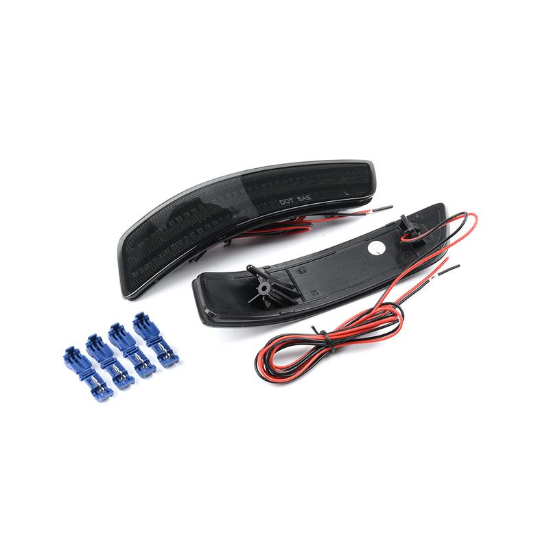 2x Smoked Rear Led Bumper Reflector Tail Brake Stop Light For Lexus ES300h ES350 GS200t GS300 GS350 GS450h GS F