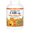 Natural Factors Vitamin C Tangy Orange 500mg Chewable Wafers, 180 Count