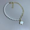 Meier Handmade diy accessories white mother-of-pearl bracelet women's european and american minimalist jewelry