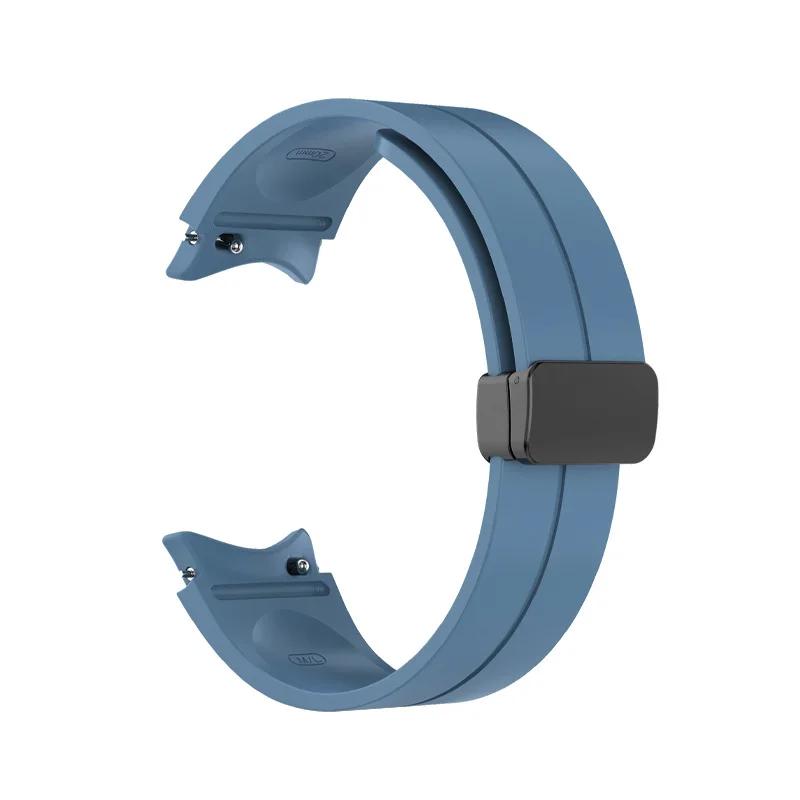 No Gap Silicone strap For Samsung Galaxy watch 7/6/5/4 40 44mm 5 Pro 45 Original Magnetic bracelet band For Watch 4 Classic belt