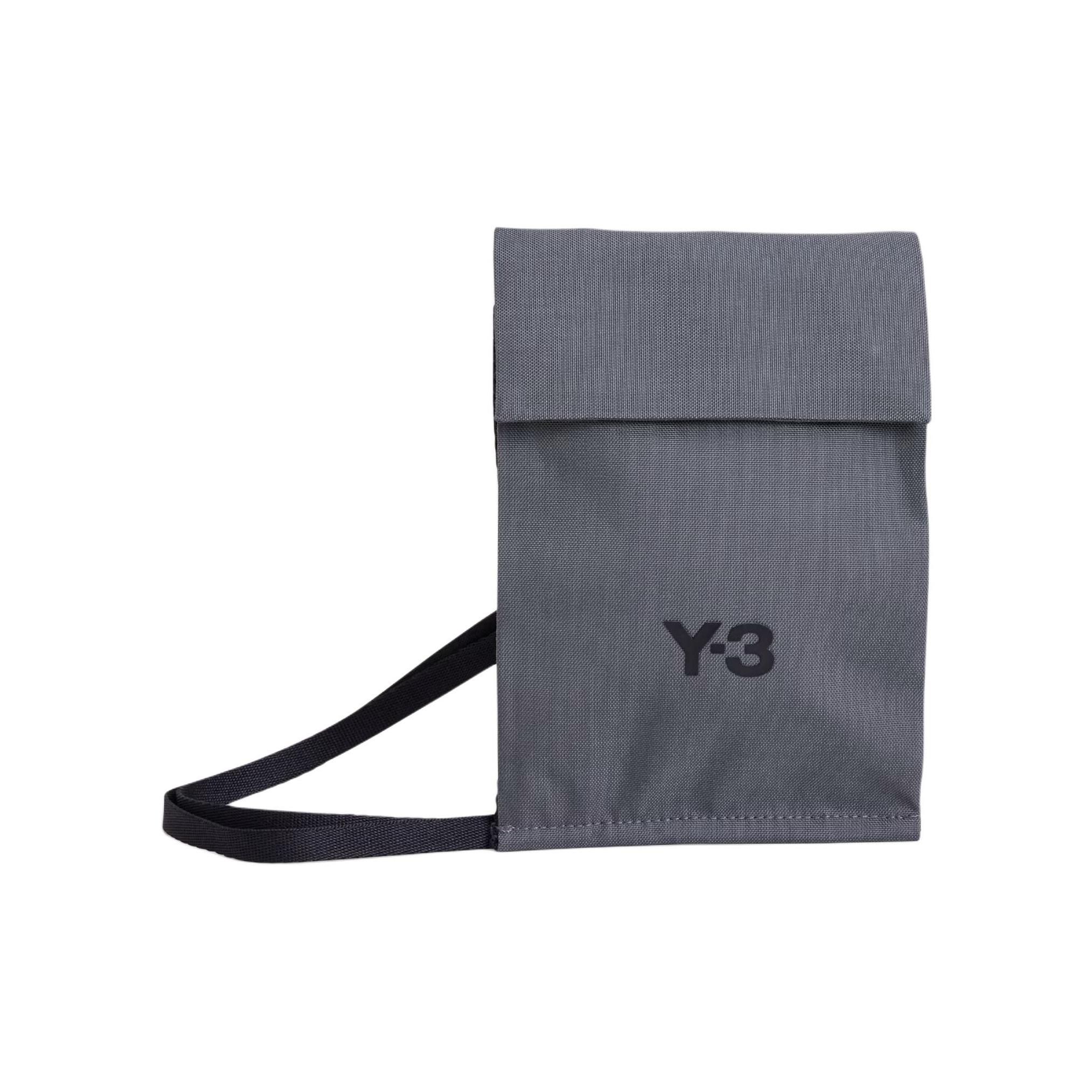 Adidas Y-3 Classic Logo Nylon Shoulder Bag Unisex Shoulder Bag Gray KC0810 Gray