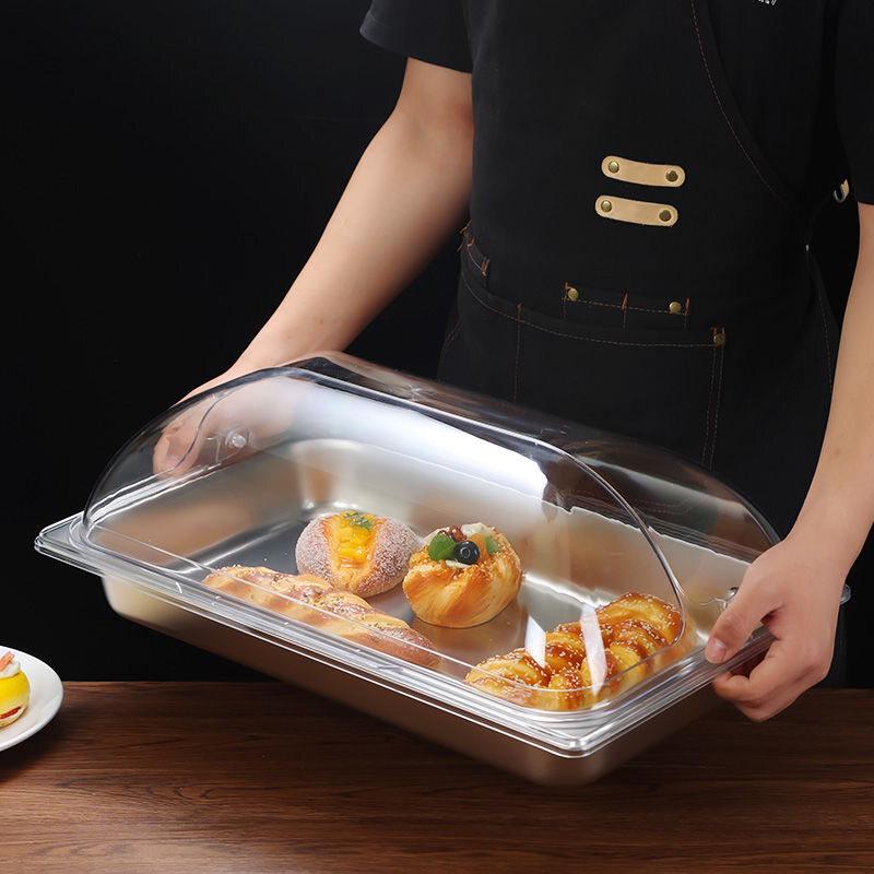 Zhebu Stainless Steel Food Display Tray with Lid