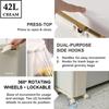 360° 2 Tier Recycle Wheel Kitchen Rubbish Recycle Dustbin Large Capacity Practical Garbage Trash Household Sorting Bin Rotating Wheel Kitchen Rubbish