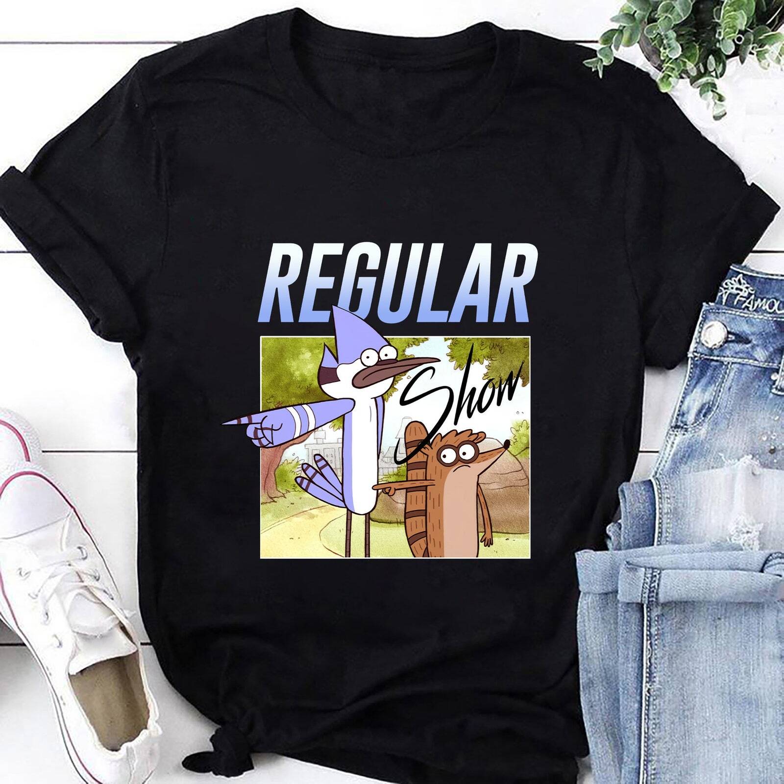 Regular Show Mordecai And Rigby T-Shirt, Regular Show Shirt Fan Gifts, Regular S M