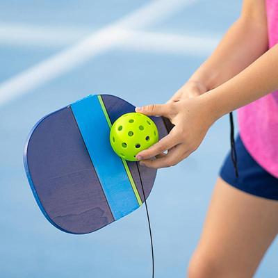 Pickleball Trainer Pick Ball Hole With String Water Injection Belt Line Trainer Self Study Tennis Dampener Exercise Equipment