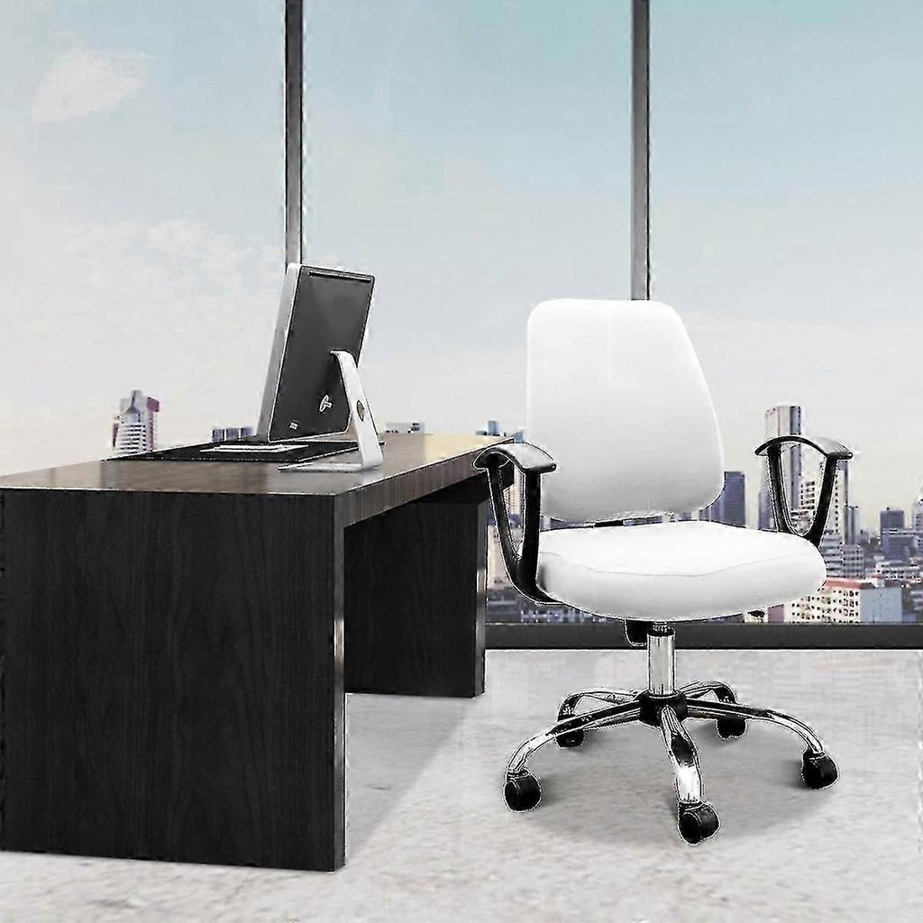 Computer Office Chair Cover,Split Protective & Stretchable Cloth Polyester Desk Task Chair Covers Stretch Rotating Chair Slipcover,Removable