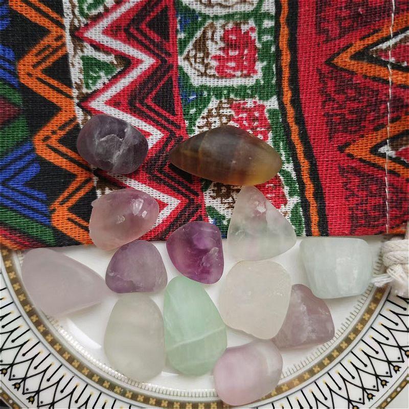 

100g/pack Natural Tumbled Polished Crystal Quartz Stone Raw for Decoration Reiki Gifts Energy Therapy Size 15-20MM with cotton bag&100g